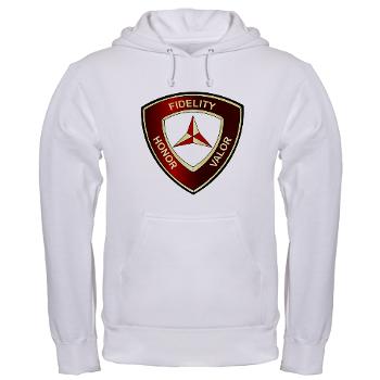 HB3MD - A01 - 01 - Headquarters Bn - 3rd MARDIV - Hooded Sweatshirt - Click Image to Close